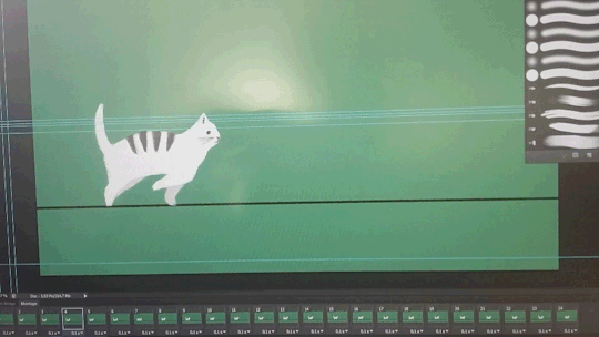 Cat animation test — 2D animation test of a cat created for the Every Day short film.